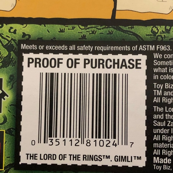 ToyBiz Lord Of The Rings The Fellowship Of The Ring Gimli Action Figure - Picture 9 of 12